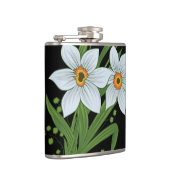 Flasques Tulipes et jonquilles Fleurs Arrière - plan noir (Droite)