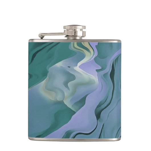 Flasques Turbulence bleue Acrylique pour l'art Abstrait (Devant)