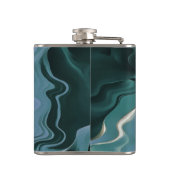 Flasques Turbulence bleue Acrylique pour l'art Abstrait (Dos)