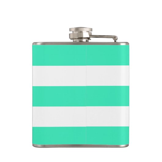 Flasques Turquoise Awning Stripes et Mme Text (Dos)