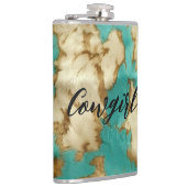 Flasques Turquoise Brown Cream Animal Cowhide Western (Droite)