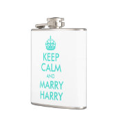 Flasques Turquoise Conserver le calme et porter Harry (Gauche)