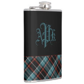 Flasques Turquoise, noir et rouge monogramme (Droite)