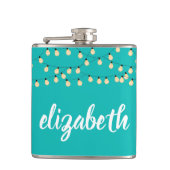 Flasques Turquoise personnalisée (Devant)