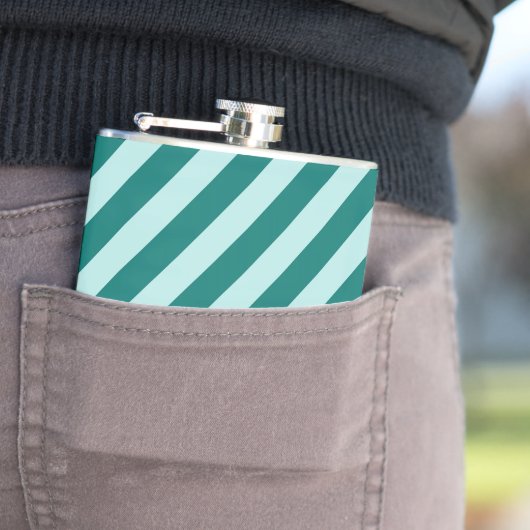 Flasques Turquoises bandes (En situation)