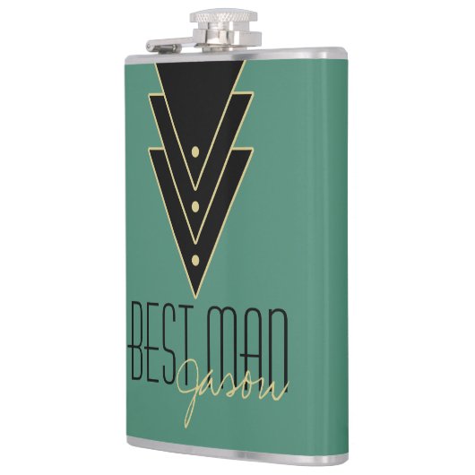 Flasques Tuxedo Art Déco moderne Best Man (Gauche)