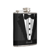 Flasques Tuxedo Avec Nom Personnalisé (Droite)