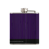 Flasques Tuxedo noir et violet - Groomsmen Cadeau (Dos)