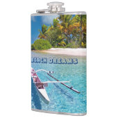 Flasques Typographie de la plage tropicale Ocean Beach Drea (Gauche)