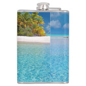 Flasques Typographie de la plage tropicale Ocean Beach Drea (Dos)