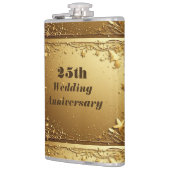 Flasques Typographie Moderne 25e Anniversaire de Mariage Fa (Gauche)