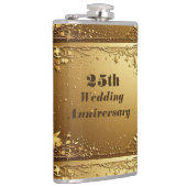 Flasques Typographie Moderne 25e Anniversaire de Mariage Fa (Droite)