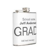 Flasques Typographie moderne graduation simple minimum c (Droite)