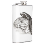 Flasques Un Angel endormi, noir et blanc (Droite)