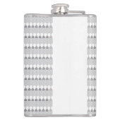 Flasques un arrière - plan blanc avec un motif de cercles (Dos)