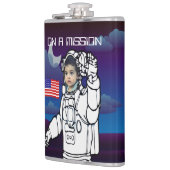 Flasques Un astronaute sur la lune Un garçon de l'espace ex (Gauche)