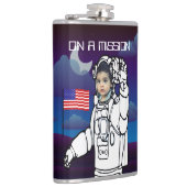 Flasques Un astronaute sur la lune Un garçon de l'espace ex (Droite)