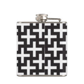 Flasques Un b&w modèle fait avec "plus" le signe (Dos)