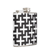 Flasques Un b&w modèle fait avec "plus" le signe (Droite)