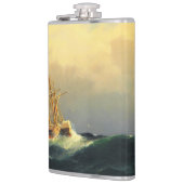 Flasques Un bateau à vapeur dans une tempête dans l'océan A (Gauche)