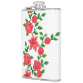 Flasques un bouquet de fleurs rouges sur un arrière - plan  (Gauche)