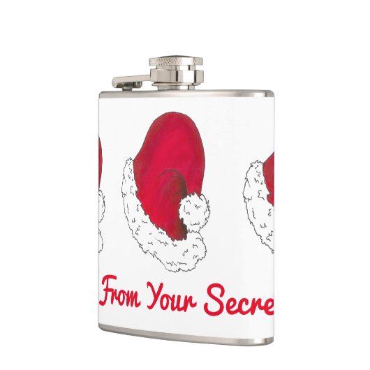 Flasques Un cadeau du Père Noël Secret Noël Noël Rouge Noël (Gauche)