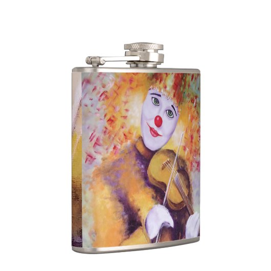 Flasques Un clown doux jouant du violon (Droite)