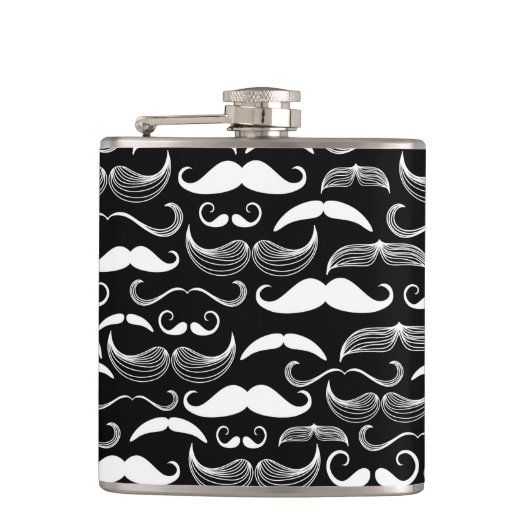 Flasques Un club des messieurs. Motif de moustache (Devant)