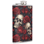 Flasques Un crâne et une série Rose 10 (Droite)