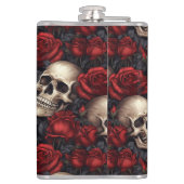 Flasques Un crâne et une série Rose 10 (Dos)