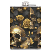 Flasques Un design de la série Crâne et Roses 8 (Dos)