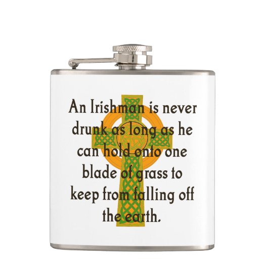 Flasques Un Irlandais N'A Jamais Étouffé - Citation Irlanda (Devant)