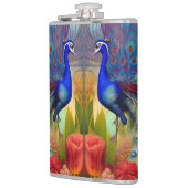 Flasques Un paon (Gauche)