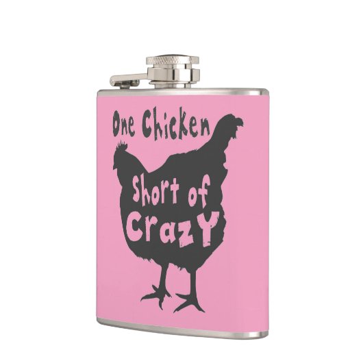 Flasques Un poulet à côté de fou (Gauche)