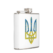 Flasques Un trident ukrainien texturé drapeau d'Ukraine cou (Droite)