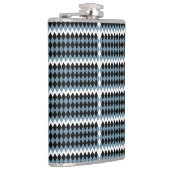 Flasques une à damiers noire et blanche avec un b blanc (Droite)