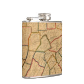 Flasques Une carte de l'état de la Pennsylvanie (Droite)