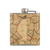 Flasques Une carte de l'état de la Pennsylvanie (Dos)