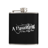 Une hantise nous irons logo de blanc de LLC