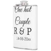 Flasques Une lettre initiale de nom de couple chaud date te (Gauche)