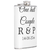 Flasques Une lettre initiale de nom de couple chaud date te (Droite)