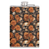 Flasques Une série de crânes et de roses Design 9 (Dos)