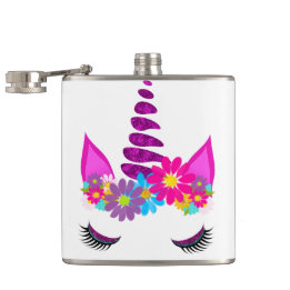 Flasques Unicorn Flowery Super mignonne Girl