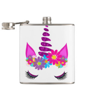 Flasques Unicorn Flowery Super mignonne Girl