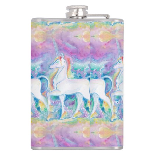 Flasques Unicornes aquarelle (Dos)