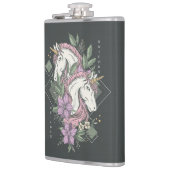 Flasques Unicornes et fleurs (Gauche)