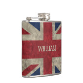 Flasques Union Jack | Grunge British Flag Personnalisé (Droite)