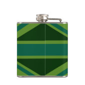 Flasques Union Jack verte de forêt en gras (Dos)