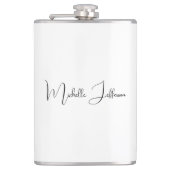 Flasques Unique Stylish Moderne Calligraphie Plain (Devant)