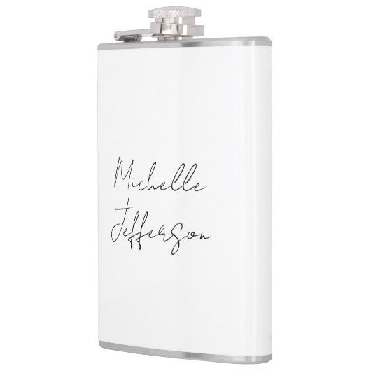 Flasques Unique Stylish Moderne Calligraphie Plain Ajouter  (Gauche)